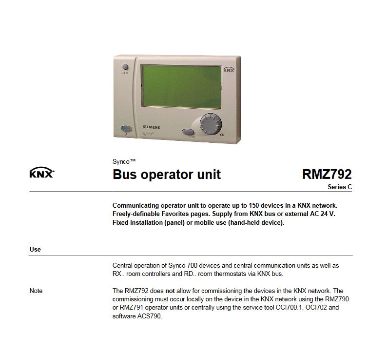 پنل نمایشگر کنترلر های زیمنس سری RMZ